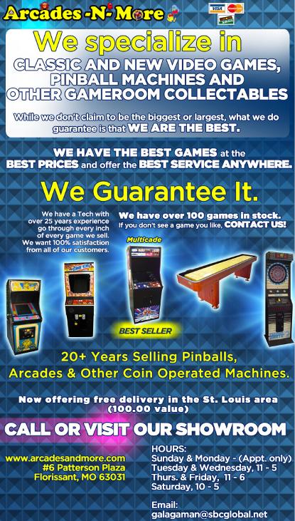 Check out our new selection of vintage arcade games! We have 7 now